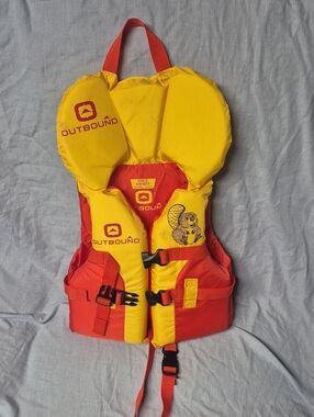 Kids Yellow & Red Outbound Life Jacket
